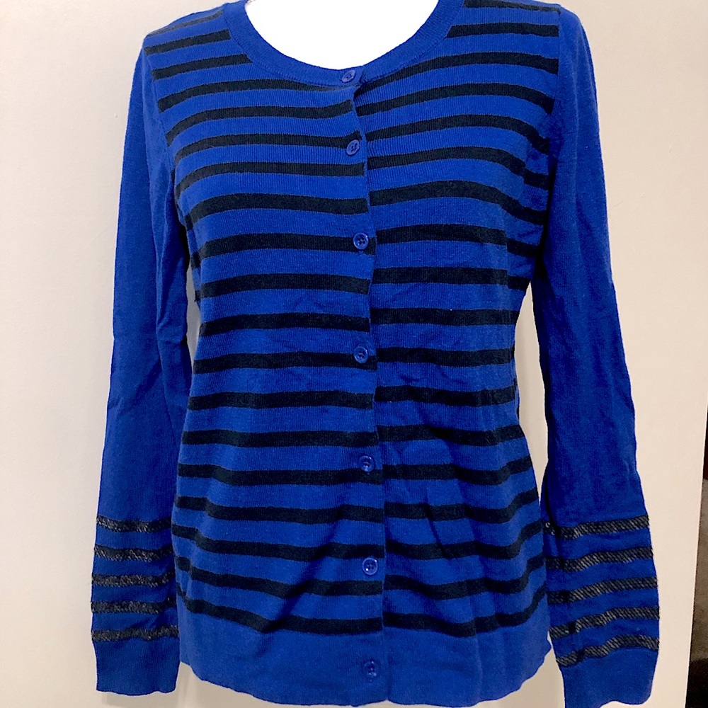 Gap Striped Cardigan with Sequins